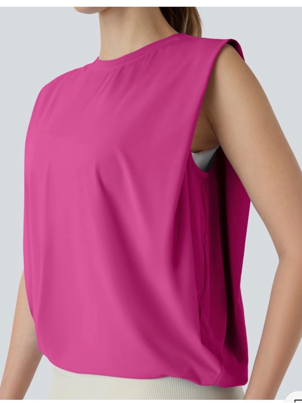 HALARA Bright Fuchsia Sleeveless Top